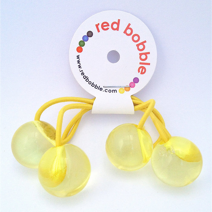 red bobble hair bobbles yellow packaging