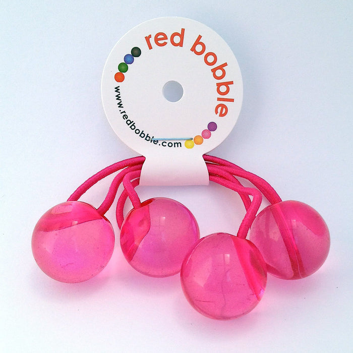 red bobble hair bobbles pink packaging