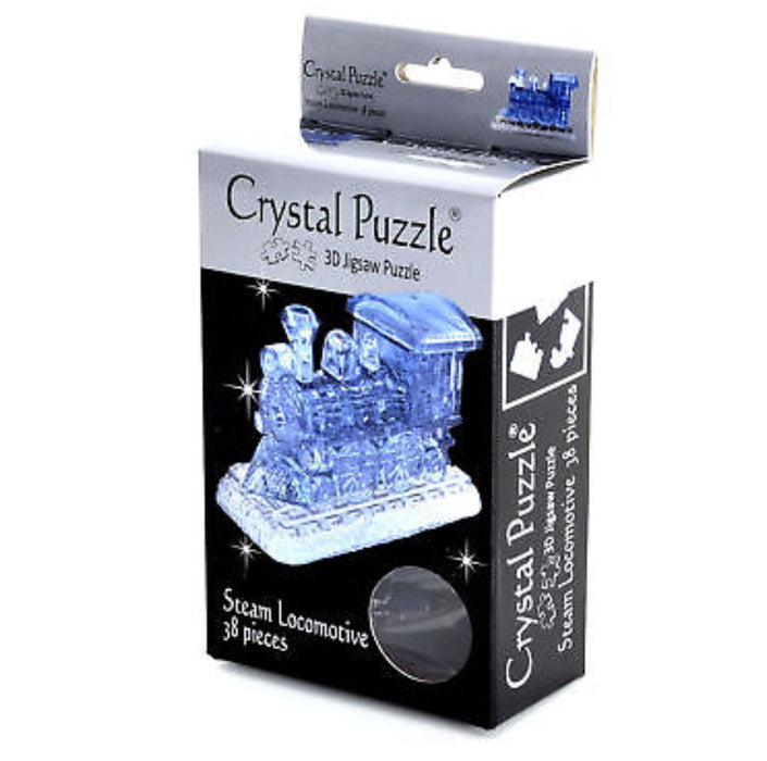 3d crystal puzzle steam locomotive box