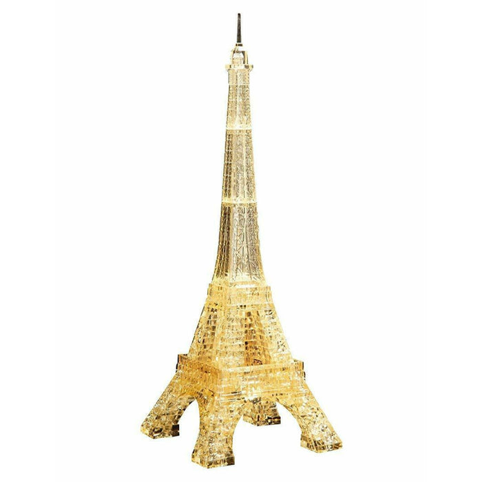 3d crystal puzzle eiffel tower gold assembled