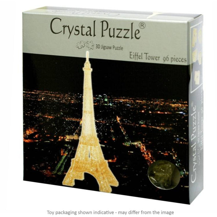 3d crystal puzzle eiffel tower gold box