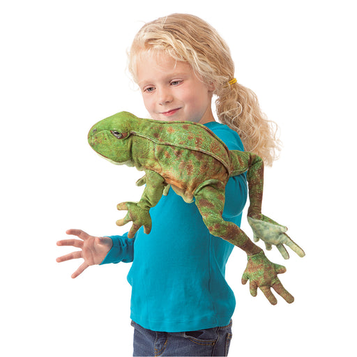 folkmanis jumping frog puppet action