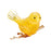 3d crystal puzzle yellow bird assembled
