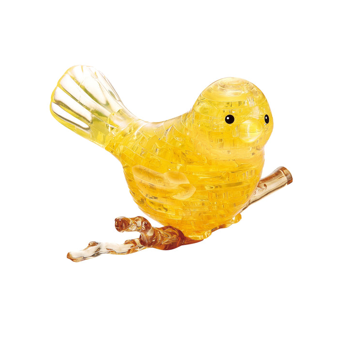 3d crystal puzzle yellow bird assembled