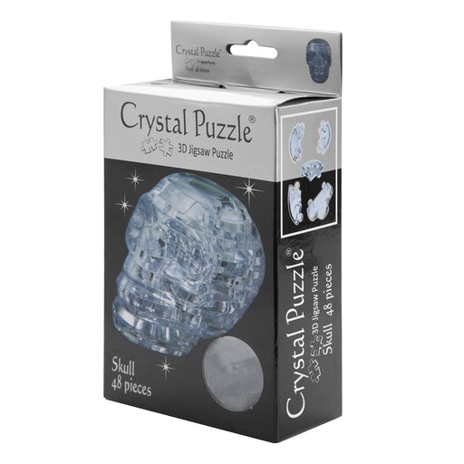 3d crystal puzzle clear skull box