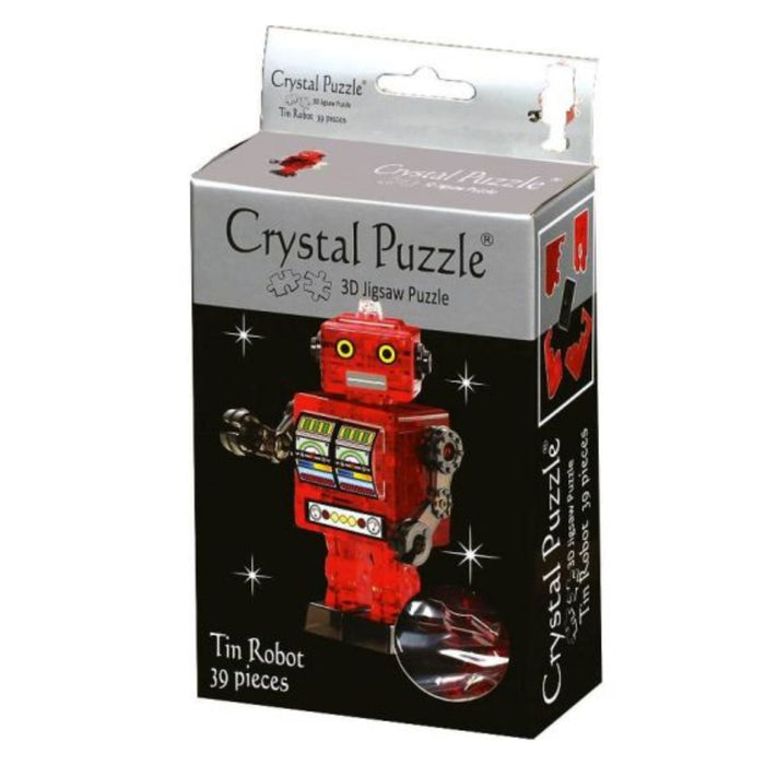 3d crystal puzzle tin robot box