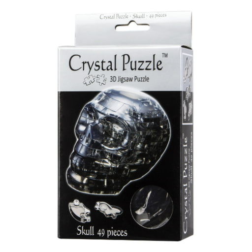3d crystal puzzle black skull box