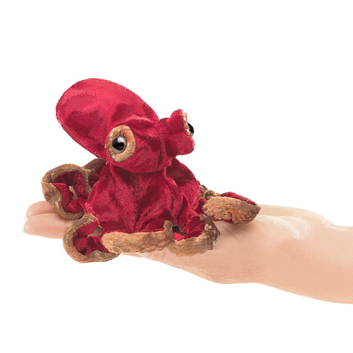 folkmanis red octopus finger puppet hero