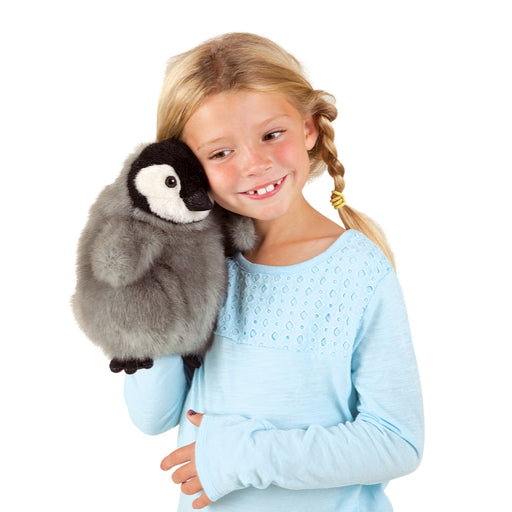 folkmanis baby emperor penguin puppet action