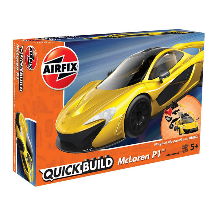 airfix quickbuild mclaren p1 yellow packaging