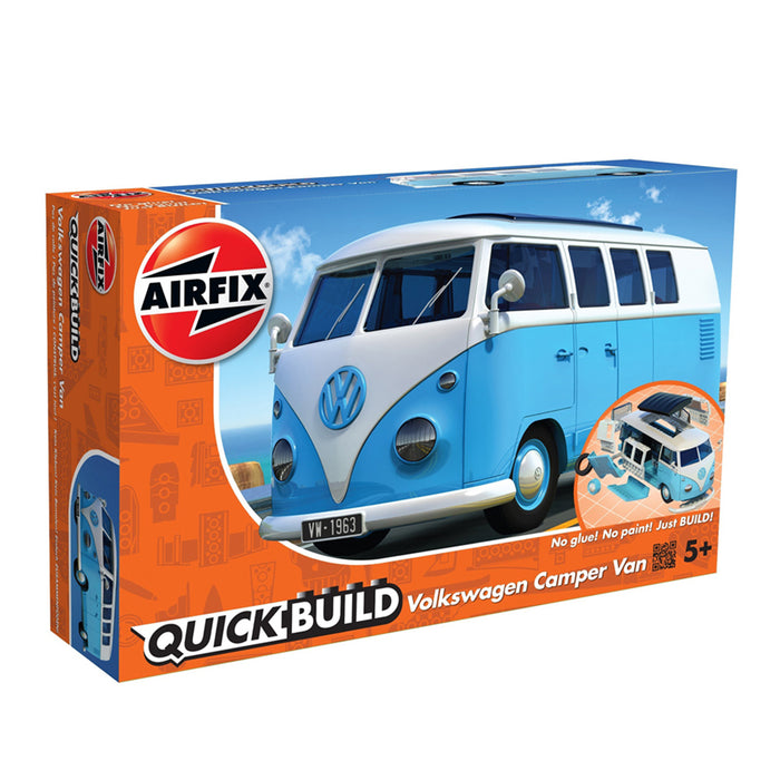 airfix quickbuild campervan blue packaging