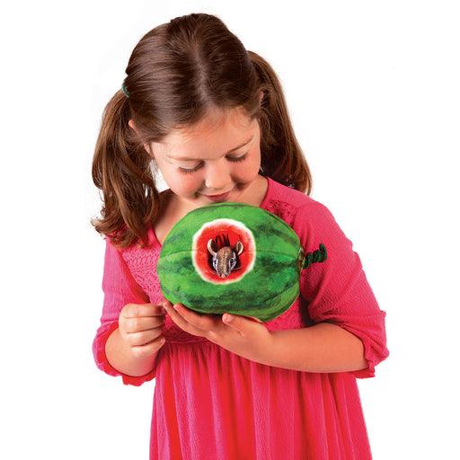 folkmanis chipmunk watermelon puppet action