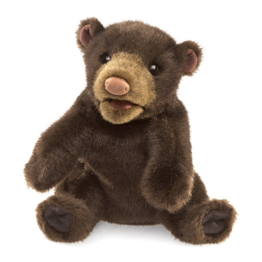 folkmanis small black bear puppet hero