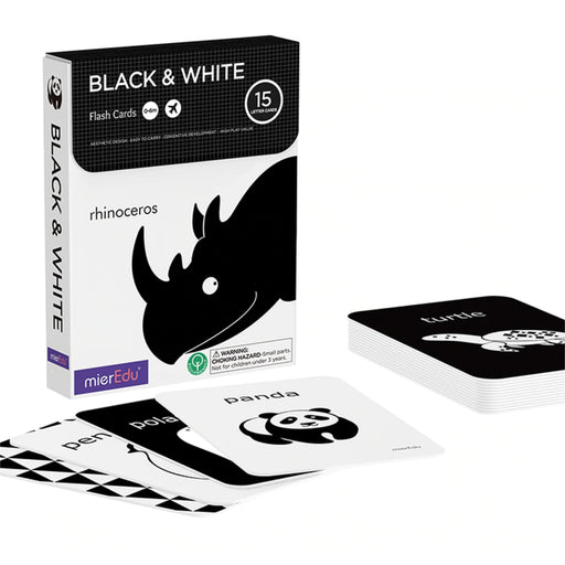 mieredu flash cards black white hero