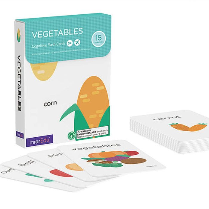 mieredu flash cards vegetables packaging
