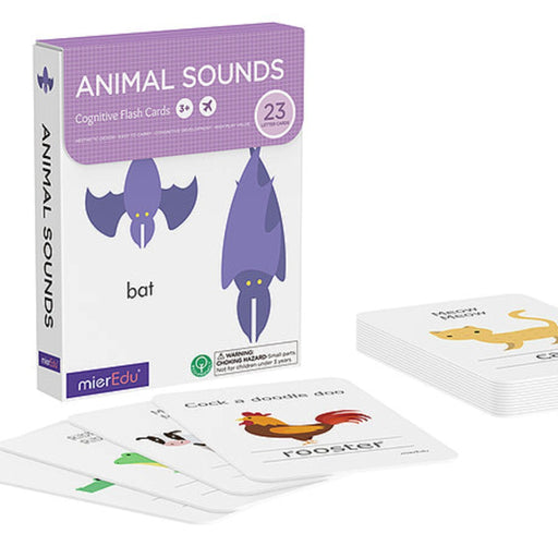 mieredu flash cards animal sounds packaging