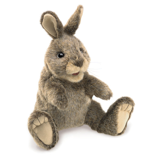 folkmanis small cottontail rabbit puppet hero