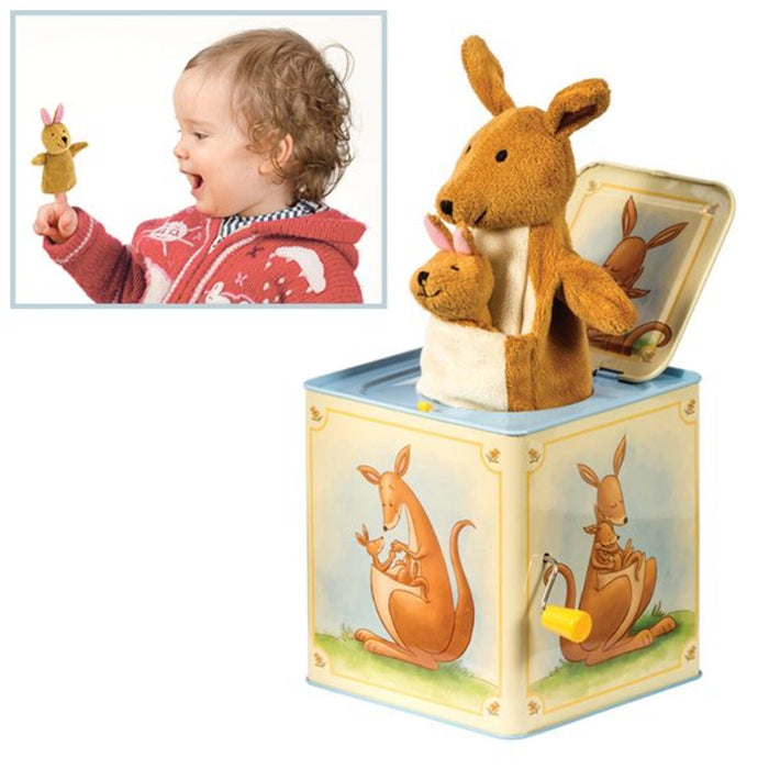 schylling kangaroo and baby jack in the box hero