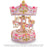 geppettos musical carousel pink and mauve with mirrors and 4 horses hero