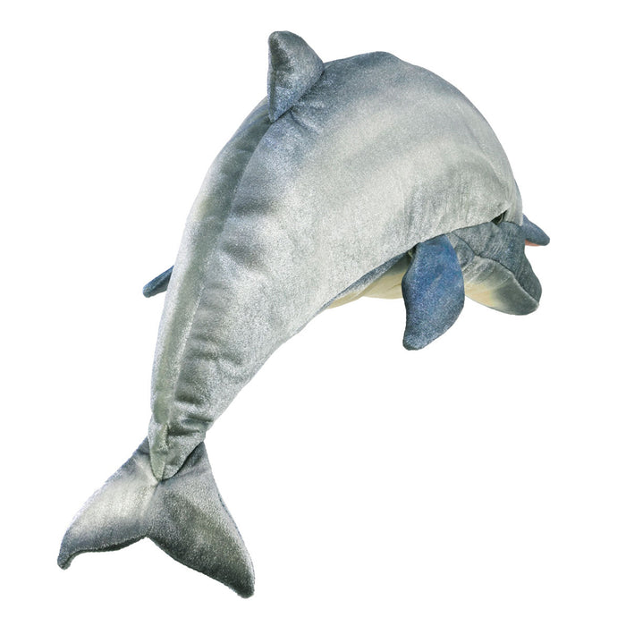 folkmanis whistling dolphin puppet back