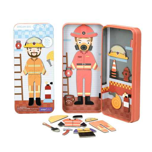 mieredu magnetic puzzle box firefighter scene