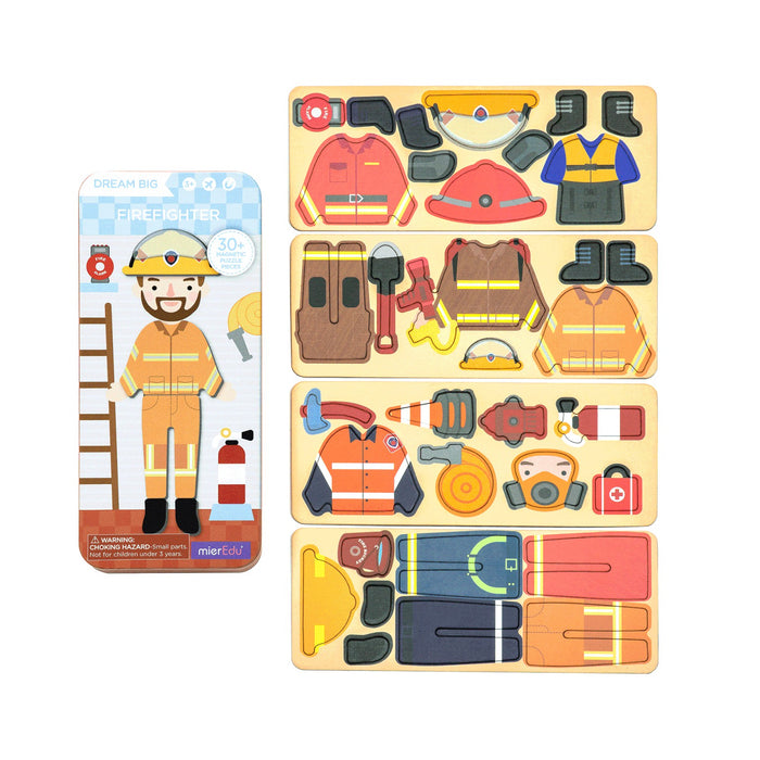 mieredu magnetic puzzle box firefighter contents