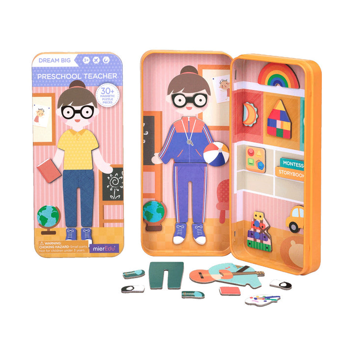 mieredu magnetic puzzle box preschool teacher scene