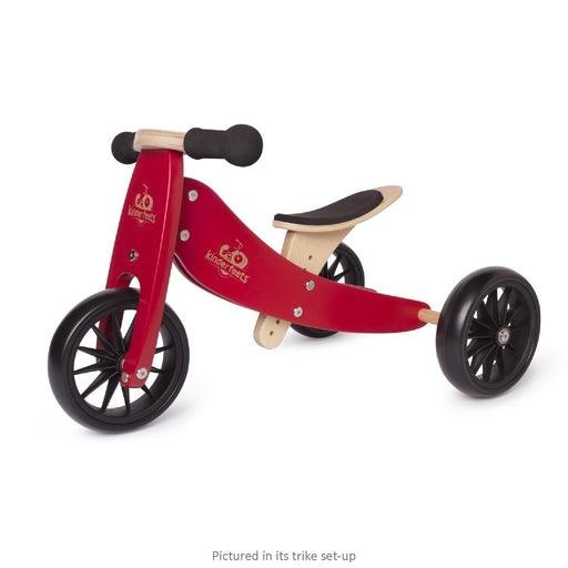 kinderfeets tiny tot 2 in 1 cherry red trike front