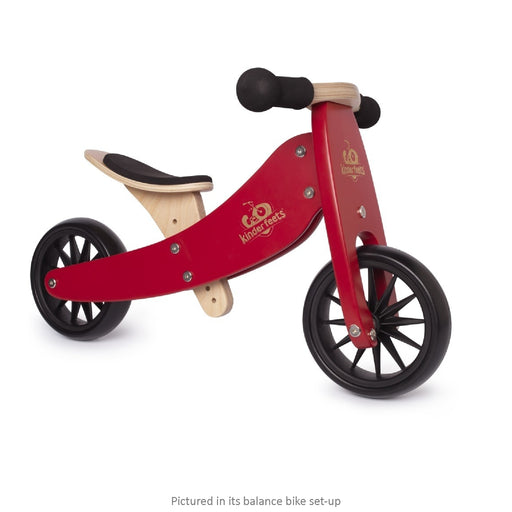 kinderfeets tiny tot 2 in 1 cherry red balance bike front