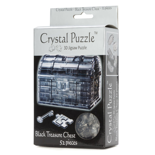 3d crystal puzzle black treasure chest box