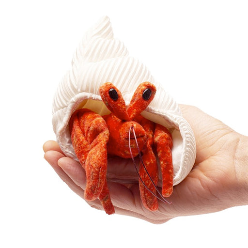 folkmanis mini hermit crab puppet hero