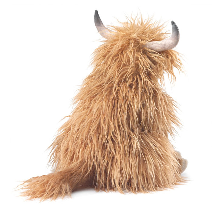 folkmanis highland cow puppet back