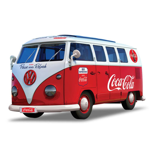 airfix quickbuild campervan red coca cola hero