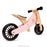 kinderfeets tiny tot plus 2 in 1 rose pink bike