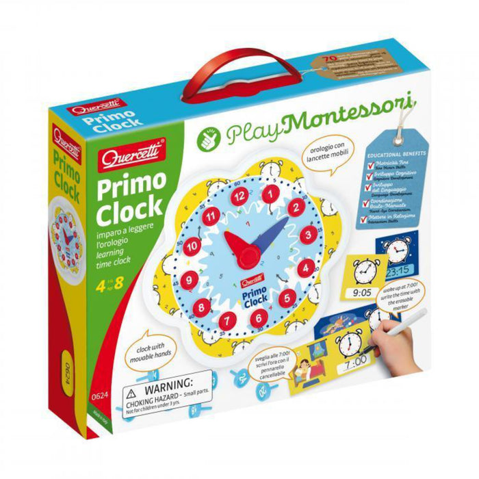 quercetti primo clock packaging