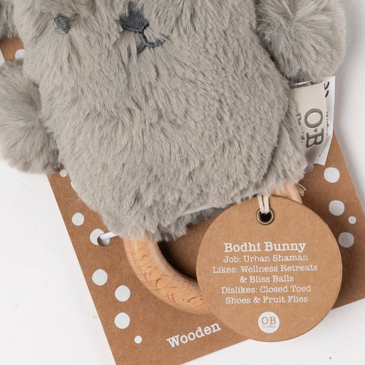 Soft Rattle Toy - Bodhi Bunny / Grey - Geppetto's Workshop