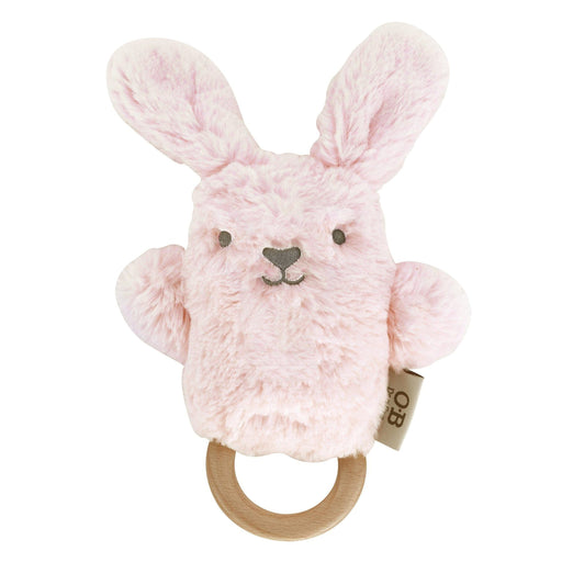 Soft Rattle Toy - Betsy Bunny / Light Pink - Geppetto's Workshop