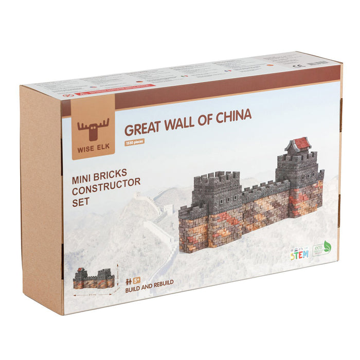 wise elk mini bricks great wall of china packaging