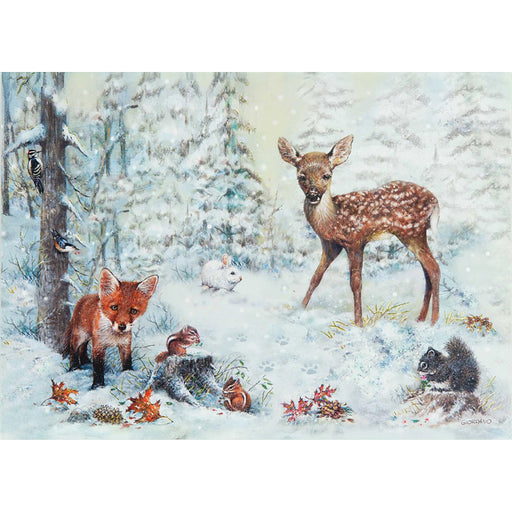Greeting Card with Envelope - Snowy Forest Holiday - Geppetto's Workshop