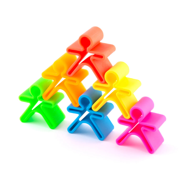 Neon House Stacking Teethers - Silicone / 6 pcs - Geppetto's Workshop