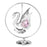 Crystal Figurine - Swan Mobile / Pink - Geppetto's Workshop