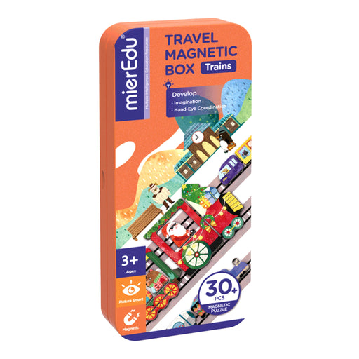Travel Magnetic Box - Trains / 30+ pcs - Geppetto's Workshop