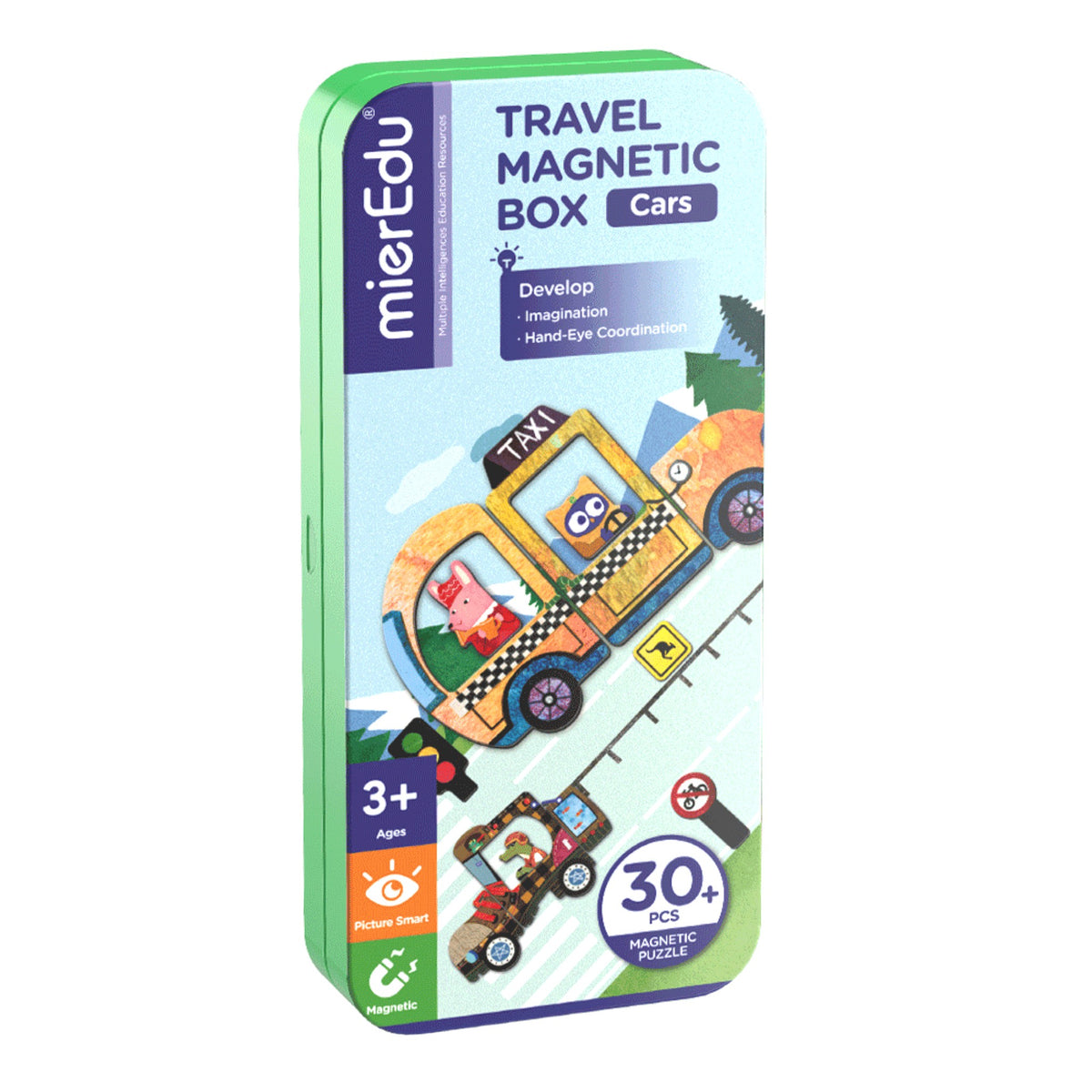 Travel Magnetic Box - Cars / 30+ pcs