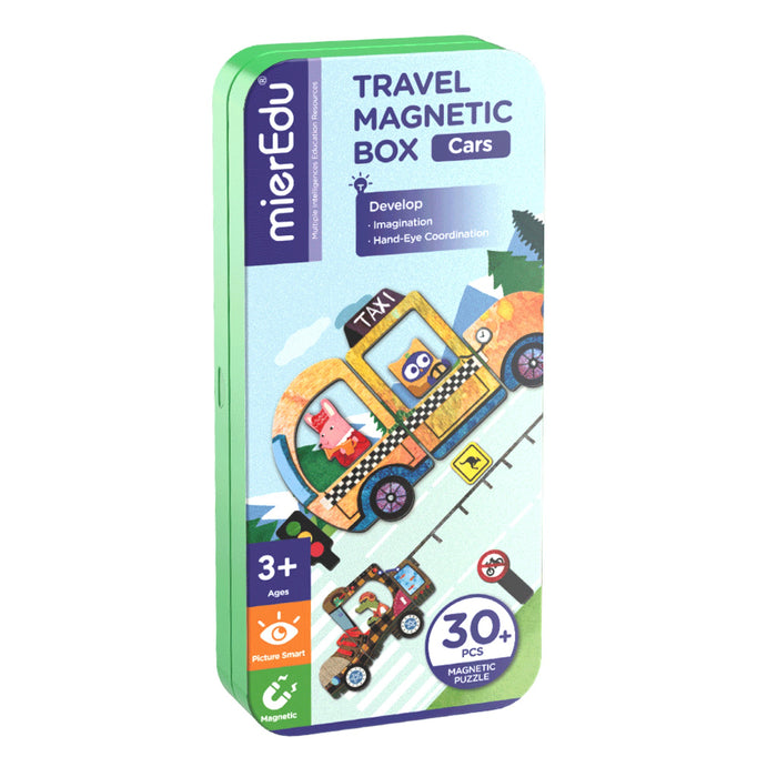 Travel Magnetic Box - Cars / 30+ pcs - Geppetto's Workshop