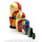 Santa - 5 pc set / Red with Yellow Bag / 14 cm - Geppetto's Workshop