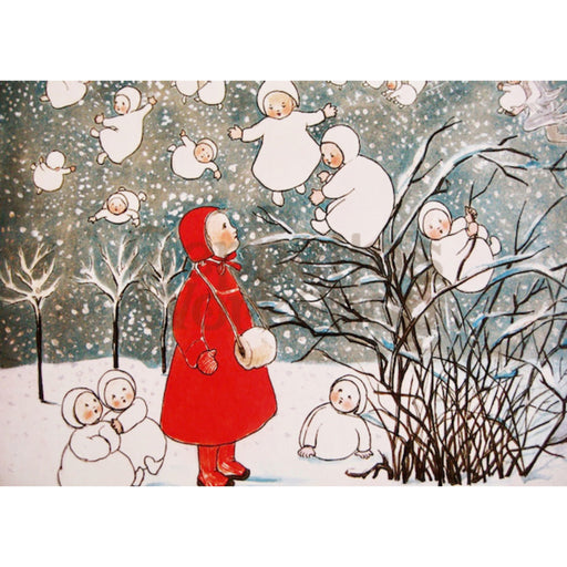 Greeting Card - Snowing Angels - Geppetto's Workshop