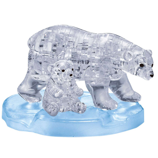 3D Crystal Puzzle - Polar Bears / 40 pcs - Geppetto's Workshop