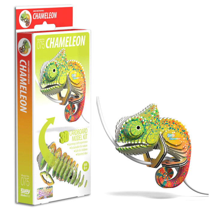 3D Cardboard Kit - Chameleon / EUGY 075 - Geppetto's Workshop