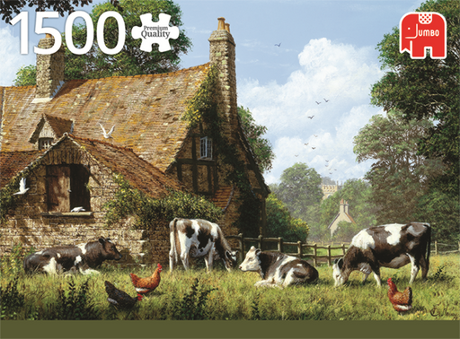1500 Piece Puzzle - Cows at the Farm - Geppetto's Workshop