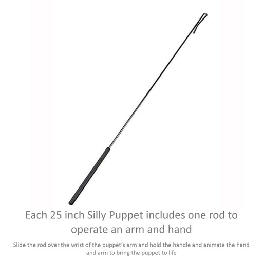 silly puppets 25 inch amy hand rod